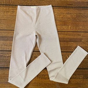 Valentino Stretch Knit Leggings in Blush